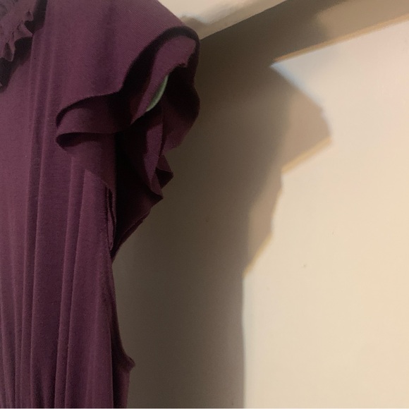 Eggplant Purple Ruffled size Small  Women's Dress NWOT - Picture 8 of 12